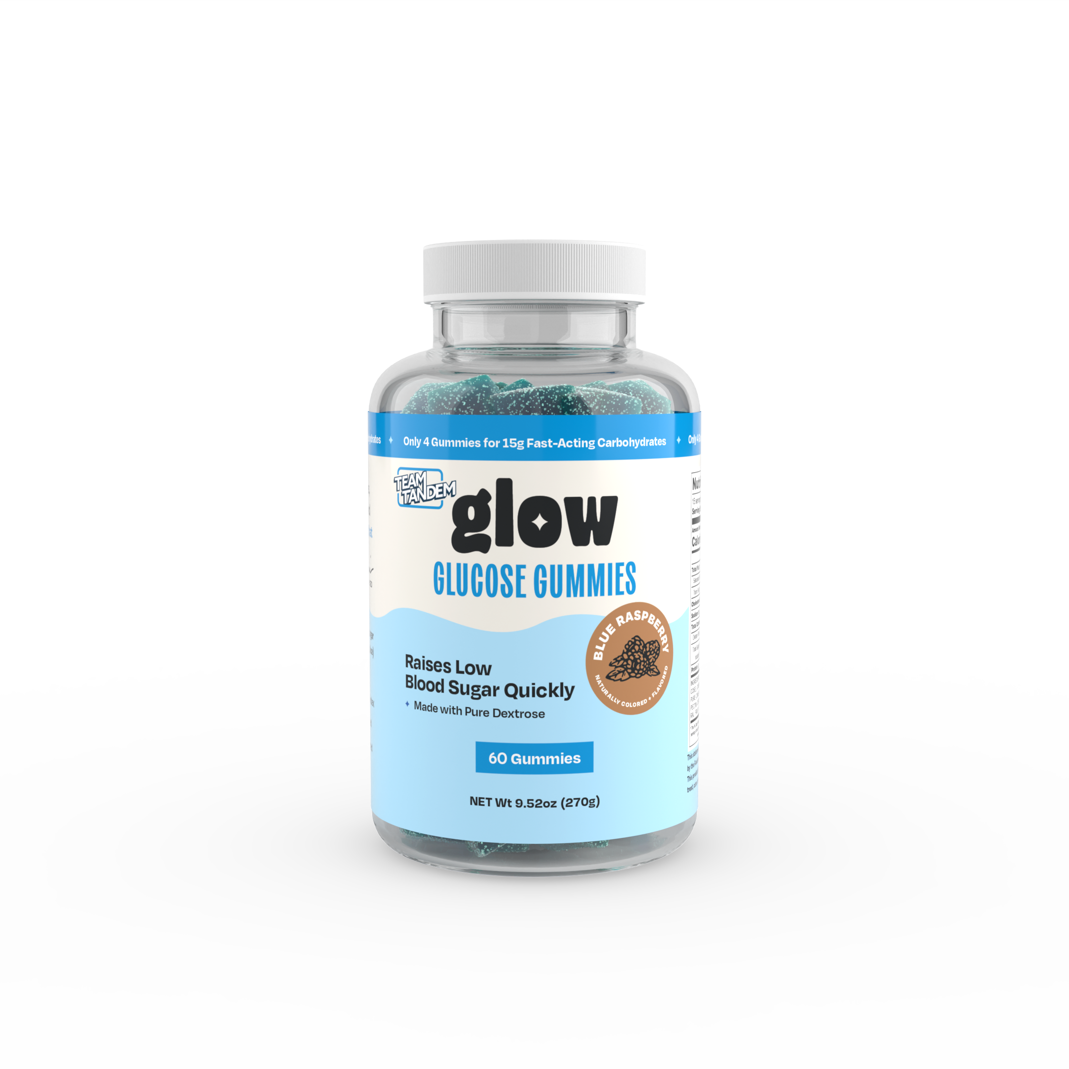 Tandem Diabetes Care® Blue Raspberry — 60ct Bottle