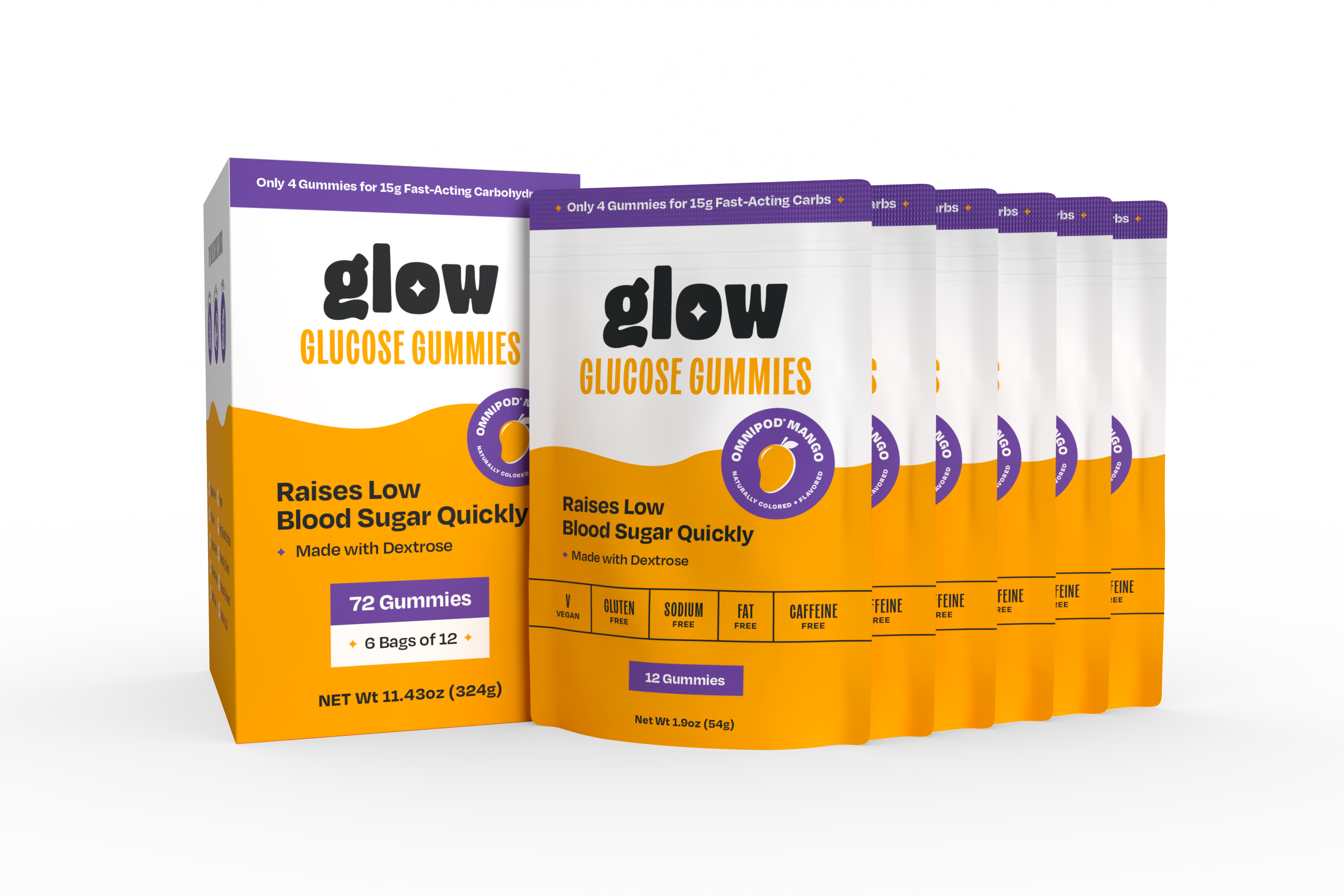 Omnipod® Mango — Box of 6 Bags