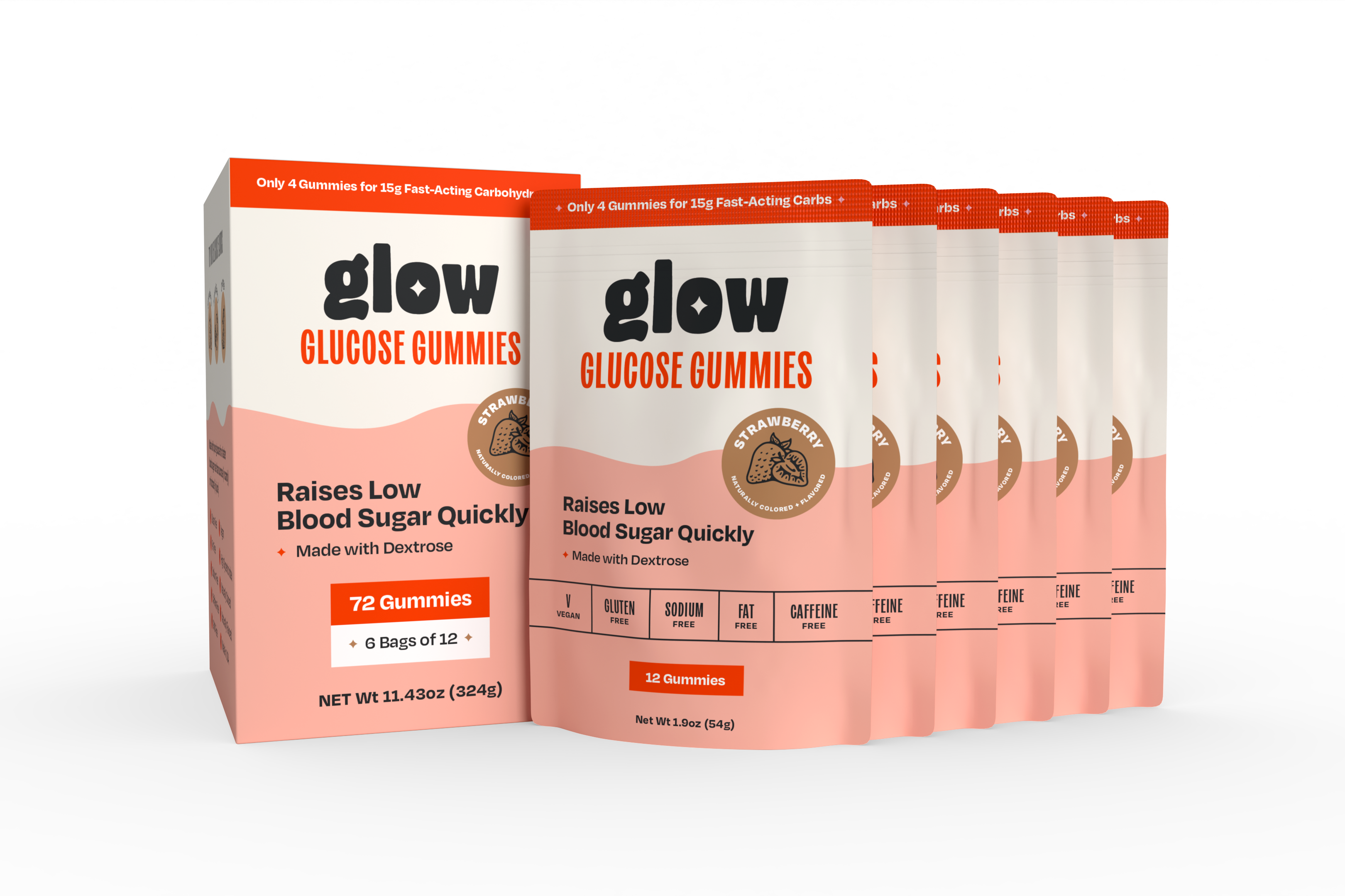 Strawberry — Box of 6 Bags